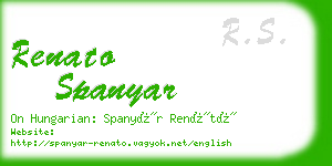 renato spanyar business card